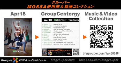 GroupCentergy【Apr18】曲リスト／元曲動画＆試聴＆曲購入