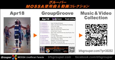 GroupGroove【Apr18】曲リスト／元曲動画＆試聴＆曲購入
