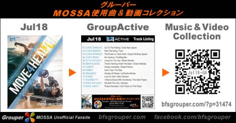 GroupActive【Jul18】曲リスト／元曲動画＆試聴＆曲購入