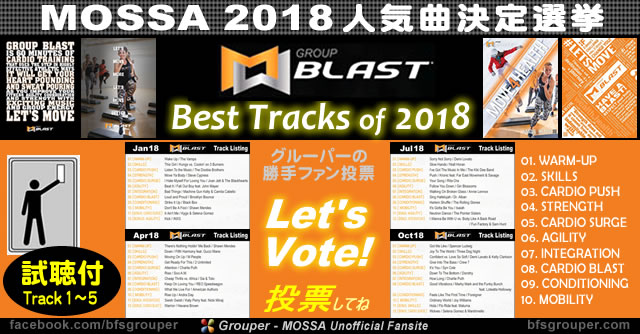 GroupBlast 2018 人気曲決定選挙！【試聴付2-1】